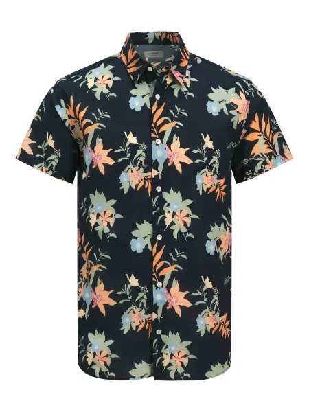 JJ Rebel Cămașă JREBBASTIAN noapte / deschis / verde deschis / portocaliu albastru