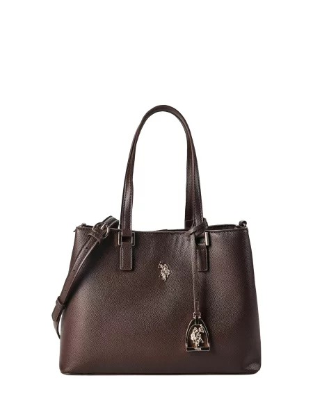 Geantă shopper U.s. Polo Assn. din piele maro