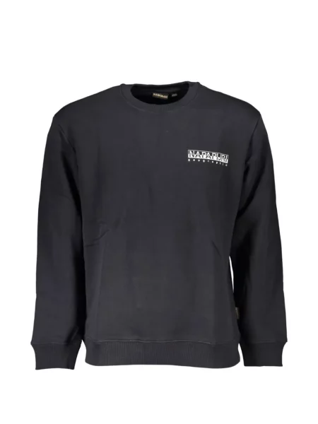 Hanorac crewneck Napapijri cu imagine cu decolteu rotund negru