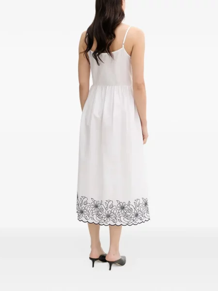 Rochie Benetton cu model floral alb