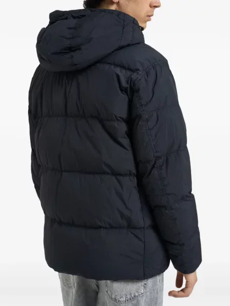 Geacă cu puf Stone Island cu strasuri albastru