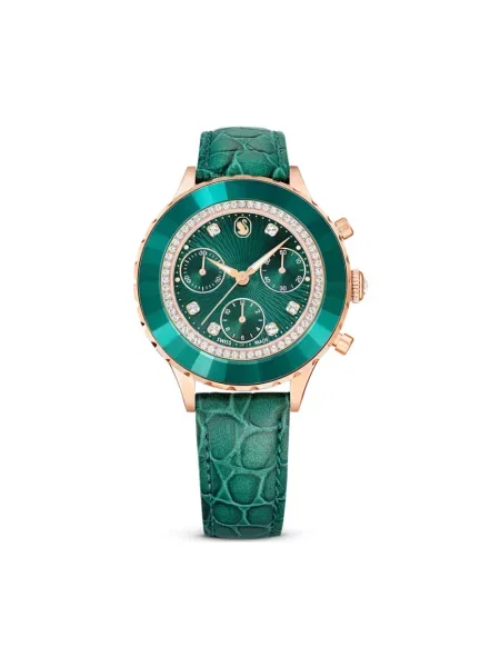Swarovski Akcesoria Kobieta ONE SIZE Skóra Zegarki zielony
