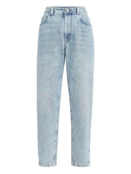 Blugi Brunello Cucinelli cu 5 buzunare albastru