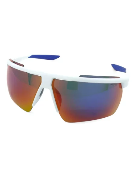Ochelari de soare Nike cu cordon din jerseu cu imprimeu abstract gri