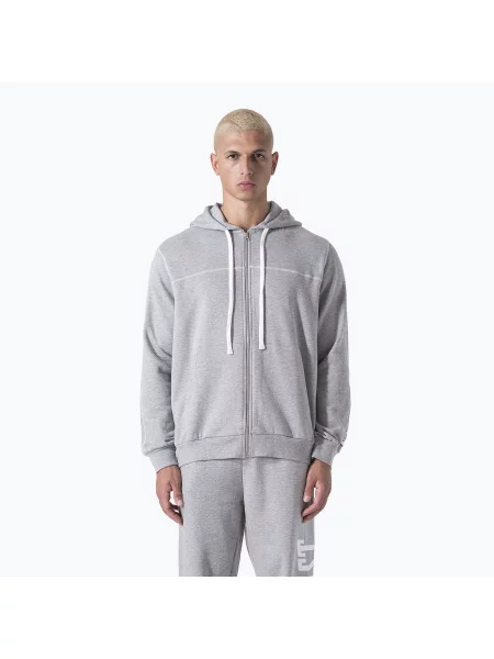 Férfi pulóver Everlast Exclusive Full Zip grey/melange Exclusive Full Zip szürke