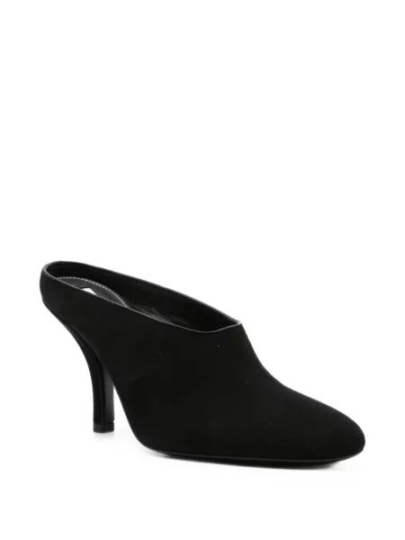 Papuci tip mules Toteme din piele de căprioară negru