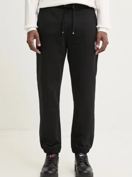 HUGO pantaloni de trening din cu imprimeu negru