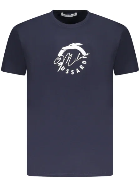 Tricou Trussardi scurt albastru