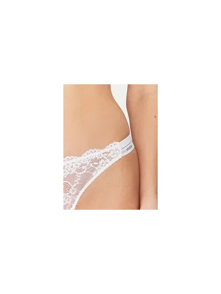 Guess Underwear Csipke tanga Jane fehér