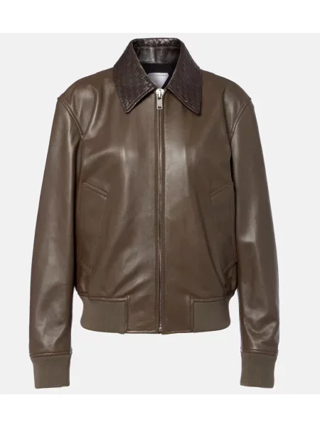 Geanta de piele Bottega Veneta verde