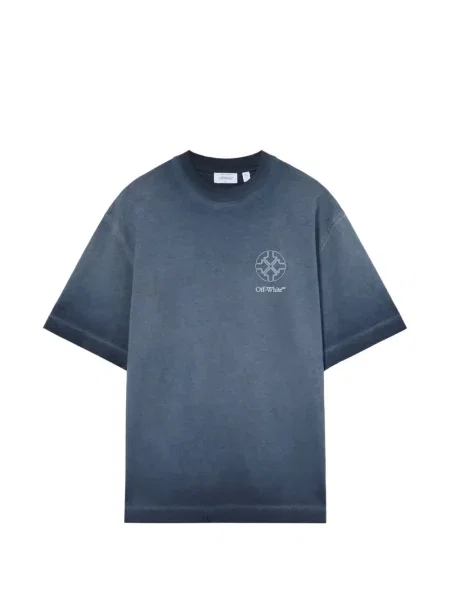 Tricou Off-white cu autograf alb