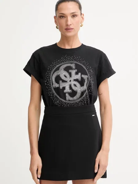 Guess t-shirt γυναικείο μαύρο