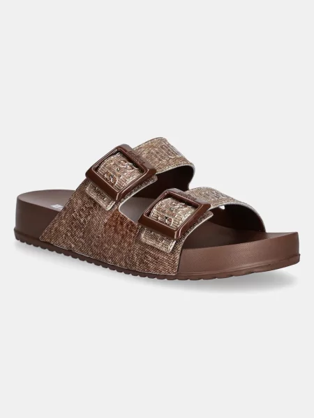 Pantofle Melissa COZY M LOVER SLIDE DENIM M hnědá