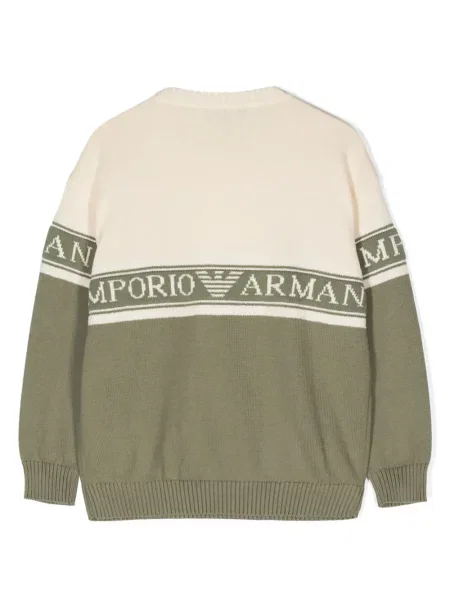 Sweter dziecięcy Emporio Armani zielony