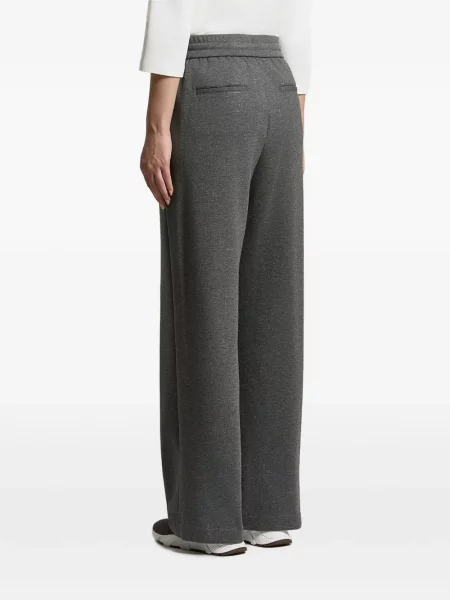 Pantaloni Peserico alergare cu cordon gri