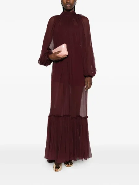 Rochie maxi Atu Body Couture cu volane de costum roșu