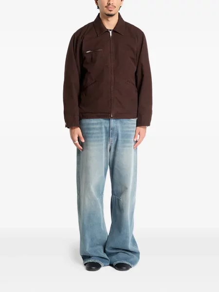 Geacă Mm6 Maison Margiela cu broderie maro