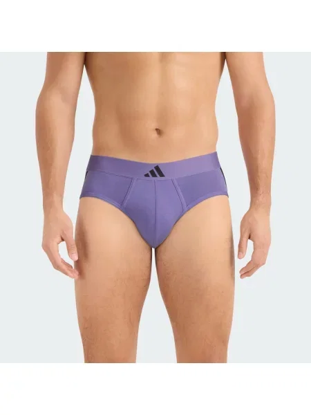 SLIPY Z NISKIM STANEM ACTIVE FLEX COTTON 3 STRIPES 2 OPAKOWANIA czarne
