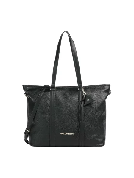 Valentino Bags torebka shopper z imitacji skóry MAURY czarna