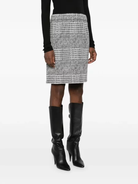 Fusta mini Betty Barclay cu model pepito gri