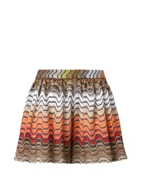 Μίνι φούστα Missoni καφέ