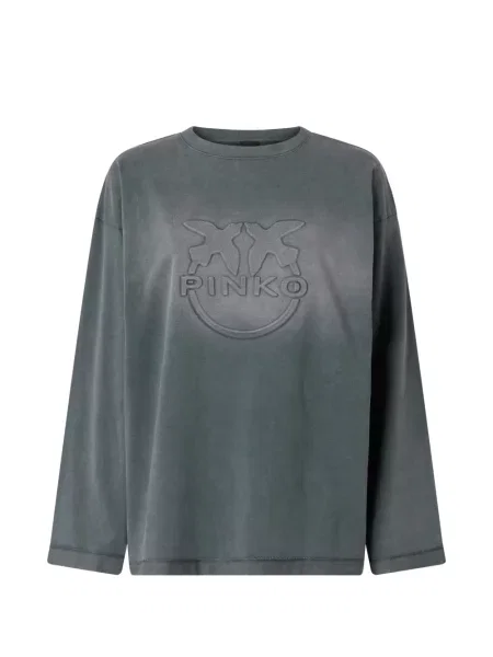 Lung tricou Pinko cu autograf gri