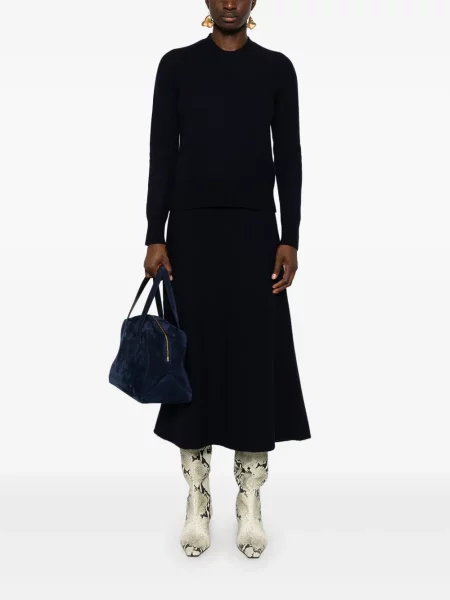 Midi sijonas Jil Sander iki kelių a eilutė mėlyna