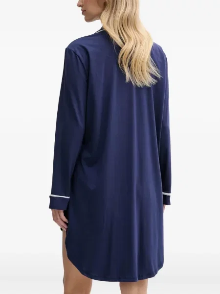 Tricou Polo Ralph Lauren cu decolteu rotund de mătase cu dungi alb