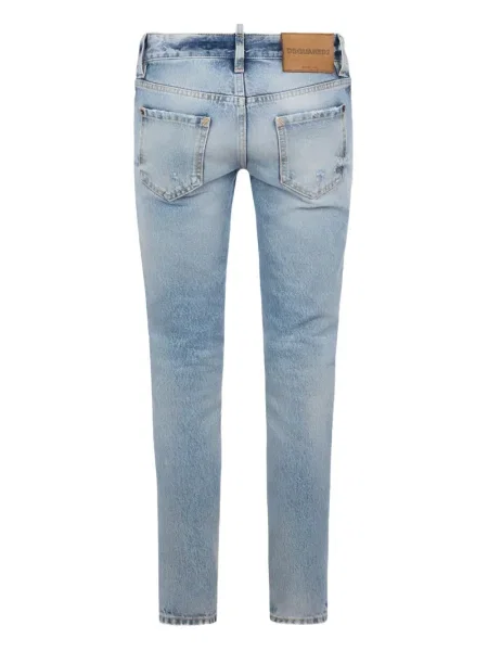 Blugi Dsquared2 cu 5 buzunare albastru