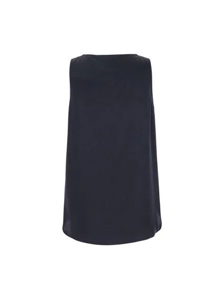 Jedwabny top Max Mara niebieski