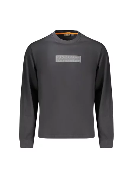 Napapijri Longsleeve S-Box Logo czarny