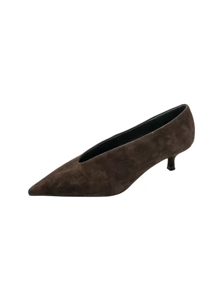 Czółenka Jeffrey Campbell zamszowa brązowa