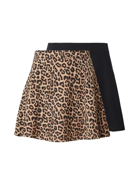 ABOUT YOU Fustă Manja brocart / maro deschis negru