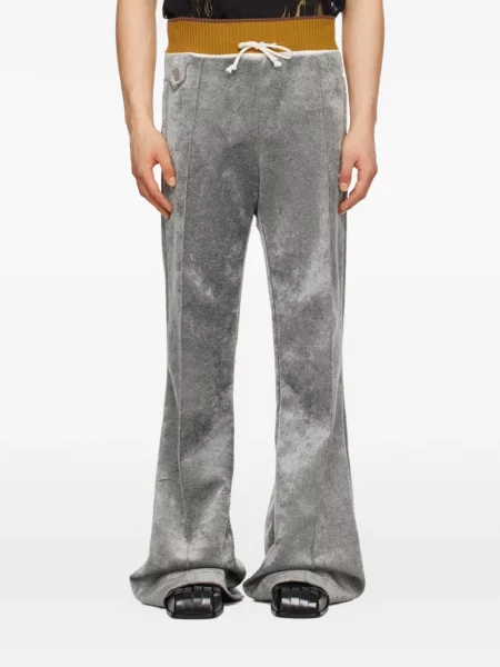 Hlače Egonlab s vezicama siva