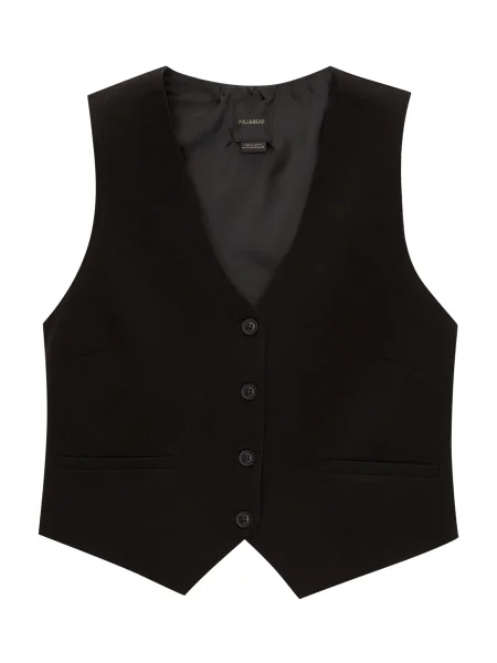Pull&Bear Vestă de costum negru