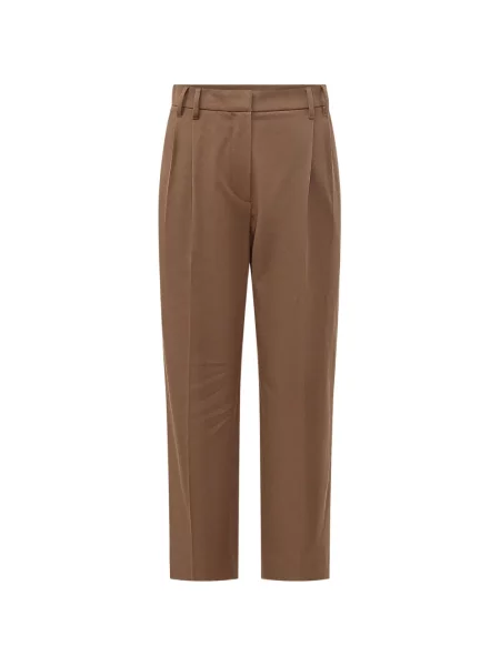 Pantaloni Brunello Cucinelli conici maro