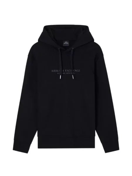 Hanorac cu glugă Armani Exchange negru