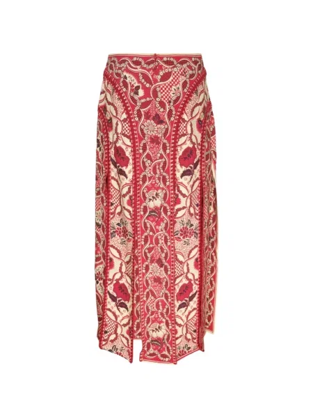 Fusta maxi Alemais cu model floral cu imagine roșu