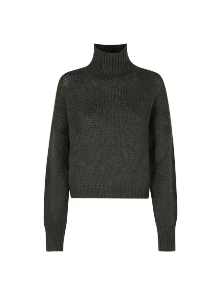 Sweter z golfem Roberto Collina zielony