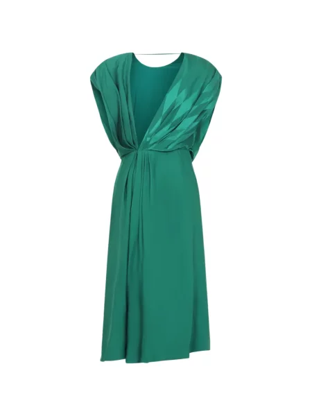 Rochie Versace de mătase verde