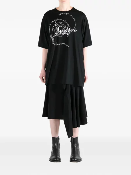 Μπλούζα Yohji Yamamoto με σχέδιο μαύρο