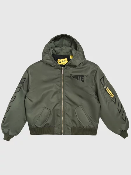 Детская куртка Off-white зеленая