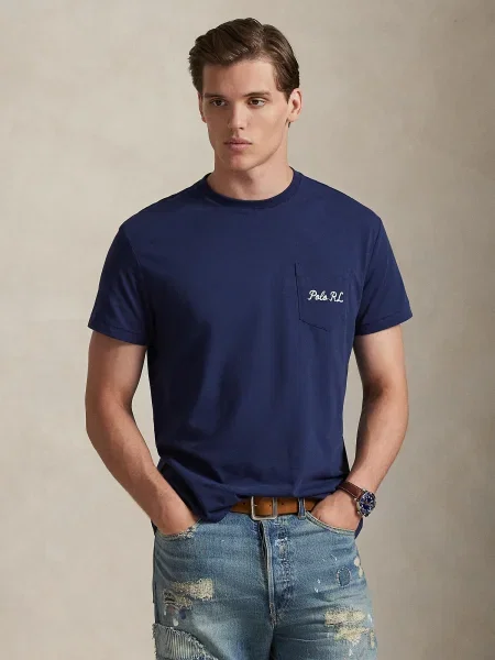 Polo Ralph Lauren Tričko Tmavomodrá biela
