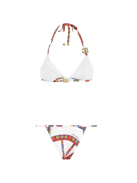 Bikini Dolce & Gabbana cu imagine alb