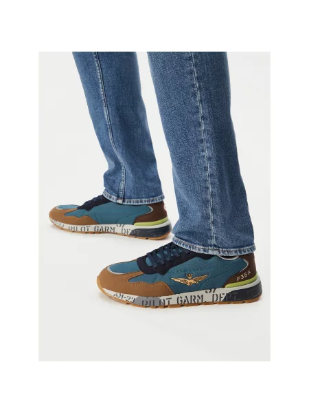 Sneakers Aeronautica Militare albastru