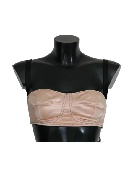 Satynowy biustonosz Dolce And Gabbana różowy
