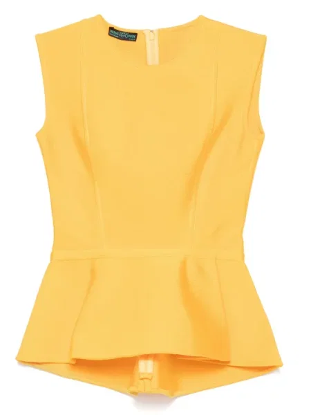 Top Herve L. Leroux z baskinką żółty