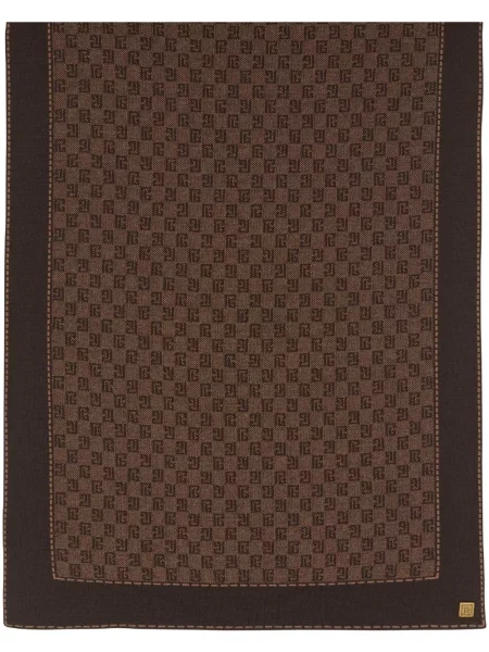 Pleteni šal Balmain smeđa