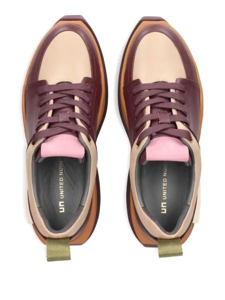 Sneakerși United Nude cu platformă maro