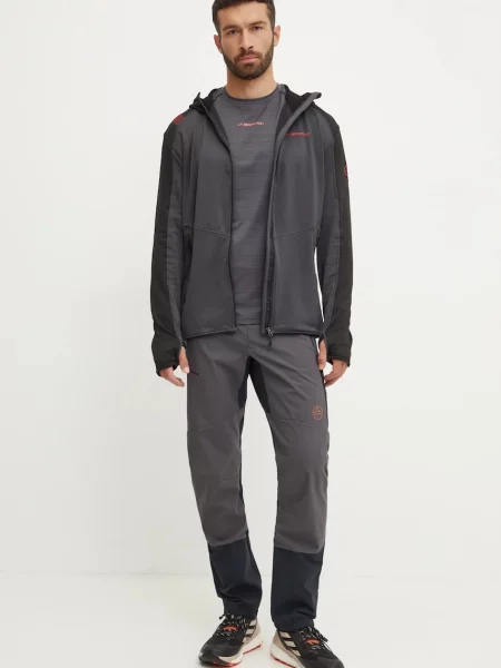 Спортивна кофта LA Sportiva Upendo з капюшоном візерунок сірий